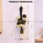 Selenite + Black Tourmaline Door Hanging (Cleansing & purifying)