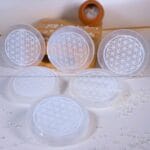 Chakra Selenite Charging Plate  (Cleansing Energy & Recharging Crystals)