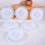 Om Chakra Selenite Charging Plate  (Cleansing Energy & Recharging Crystals)