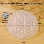 Chakra Selenite Charging Plate  (Cleansing Energy & Recharging Crystals)