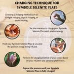 Zibu Symbol Selenite Charging Plate (Cleansing Energy & Recharging Crystals)