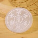 Zibu Symbol Selenite Charging Plate (Cleansing Energy & Recharging Crystals)