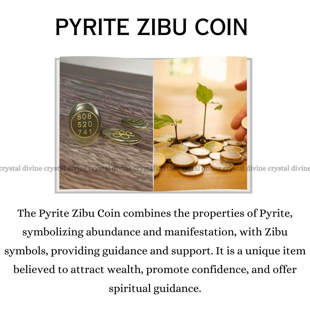 Pyrite Crystal Zibu Coin (Money Attraction)