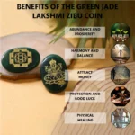 Green Jade Laxmi Shri Yantra Coin (Good Luck)