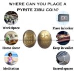 Pyrite Crystal Zibu Coin (Money Attraction)