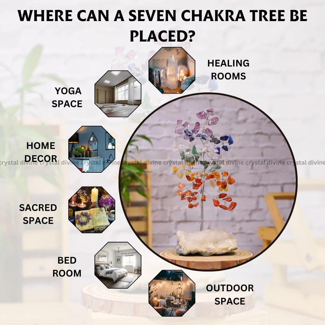 Seven Chakra Crystal Tree 100 Beads (Balancing Energy Centers)
