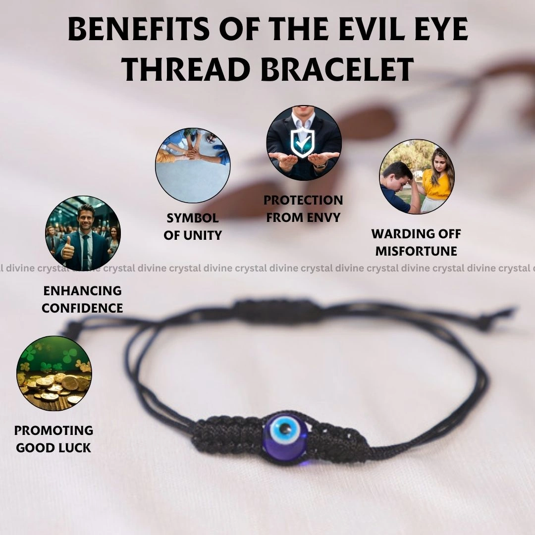 Evil Eye Thread Bracelet - 8MM