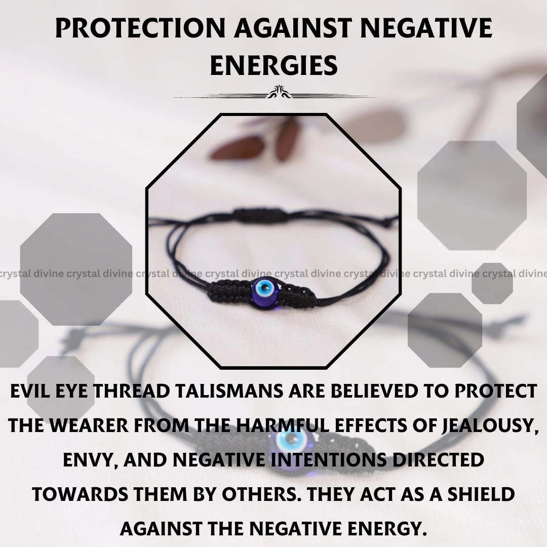 Evil Eye Thread Bracelet - 8MM (Protection)