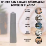 Black Tourmoline Crystal Tower - 70 - 100 grams (Protection)