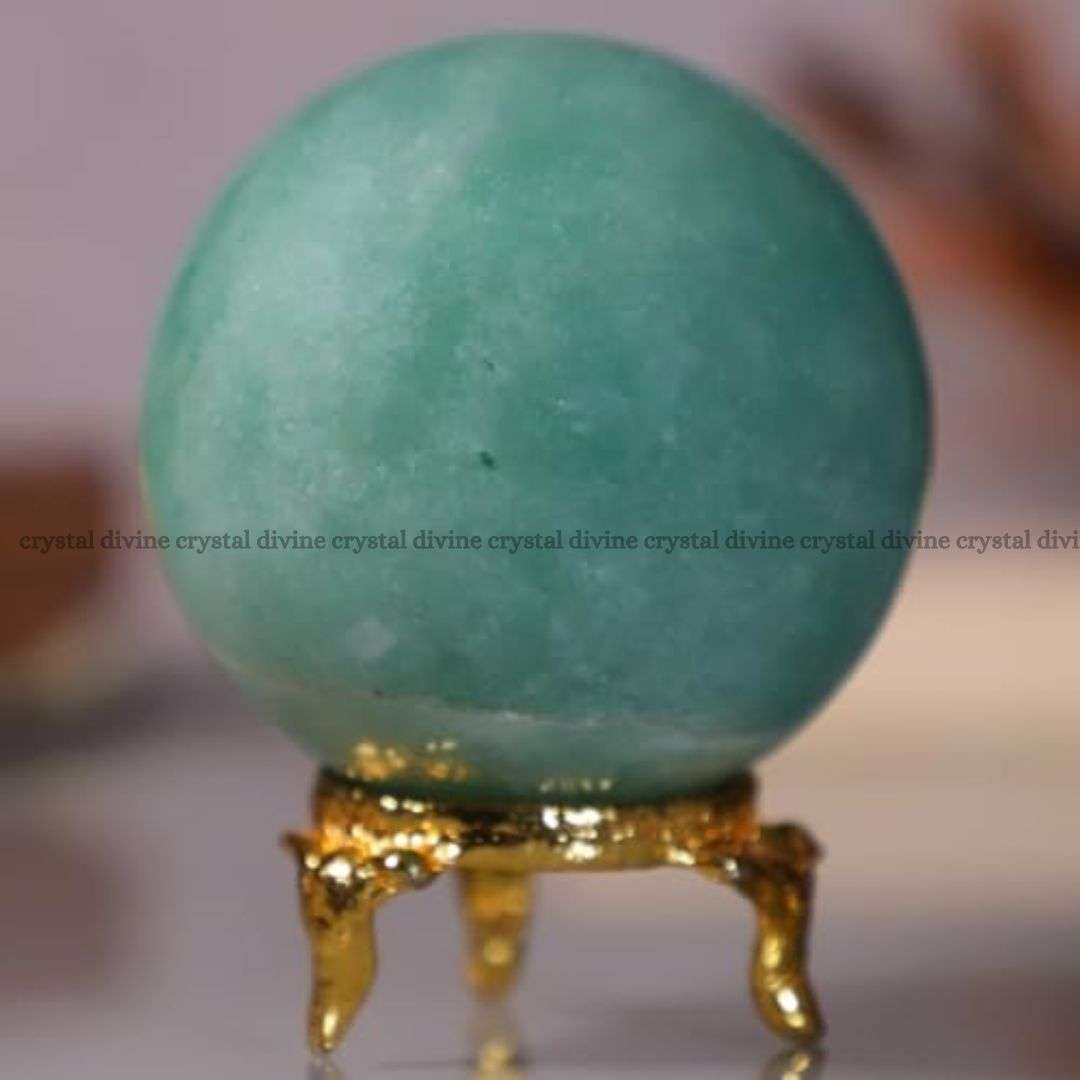 Green Aventurine Crystal Sphere (Spiritual Growth)