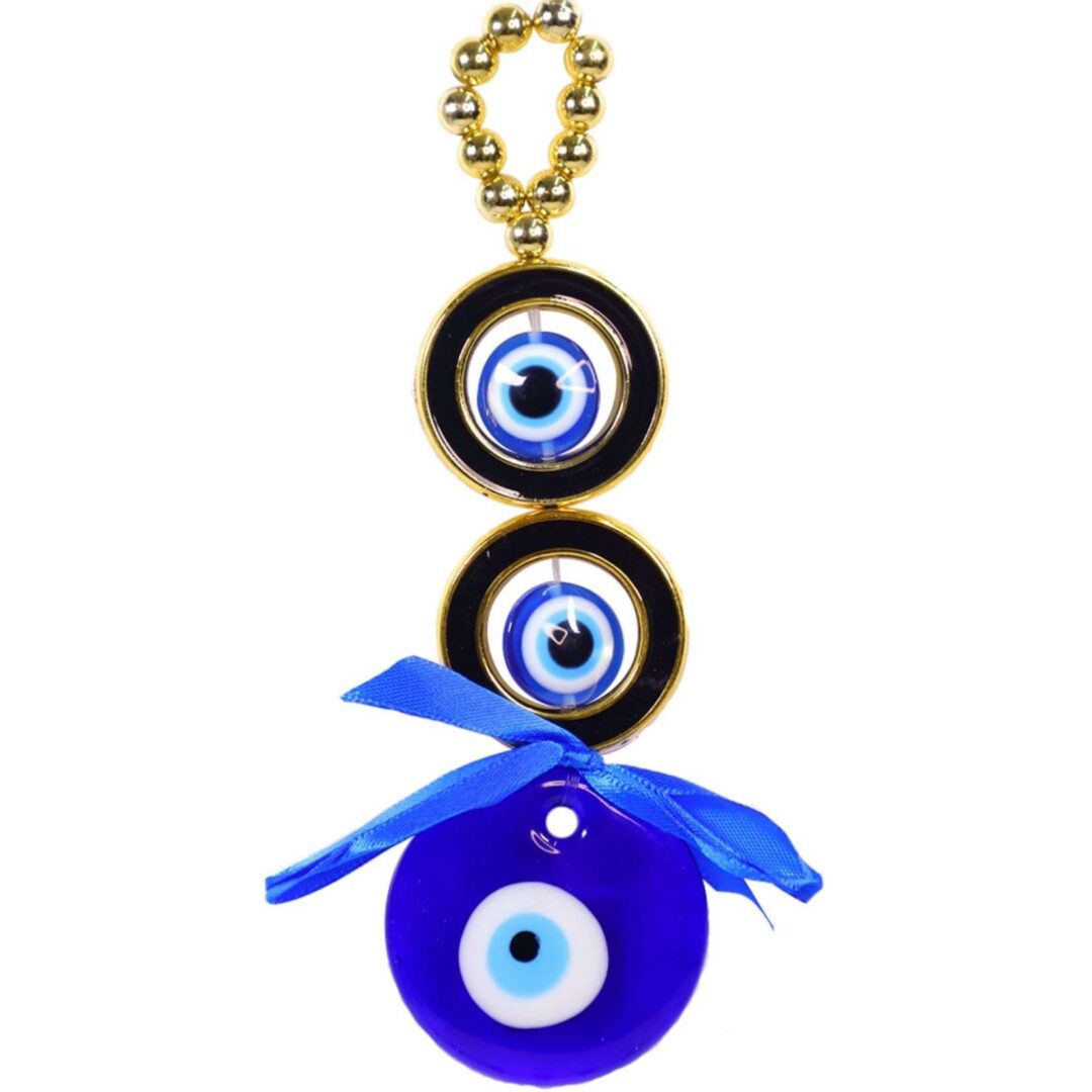 Evil Eye With Golden Round Hanger