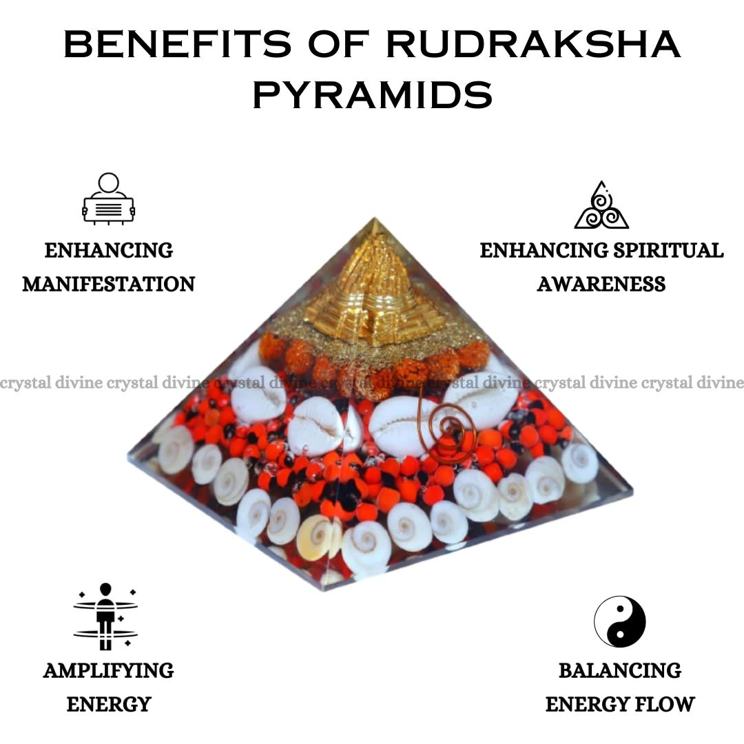 Rudraksha With Gomati Chakra Pyramids