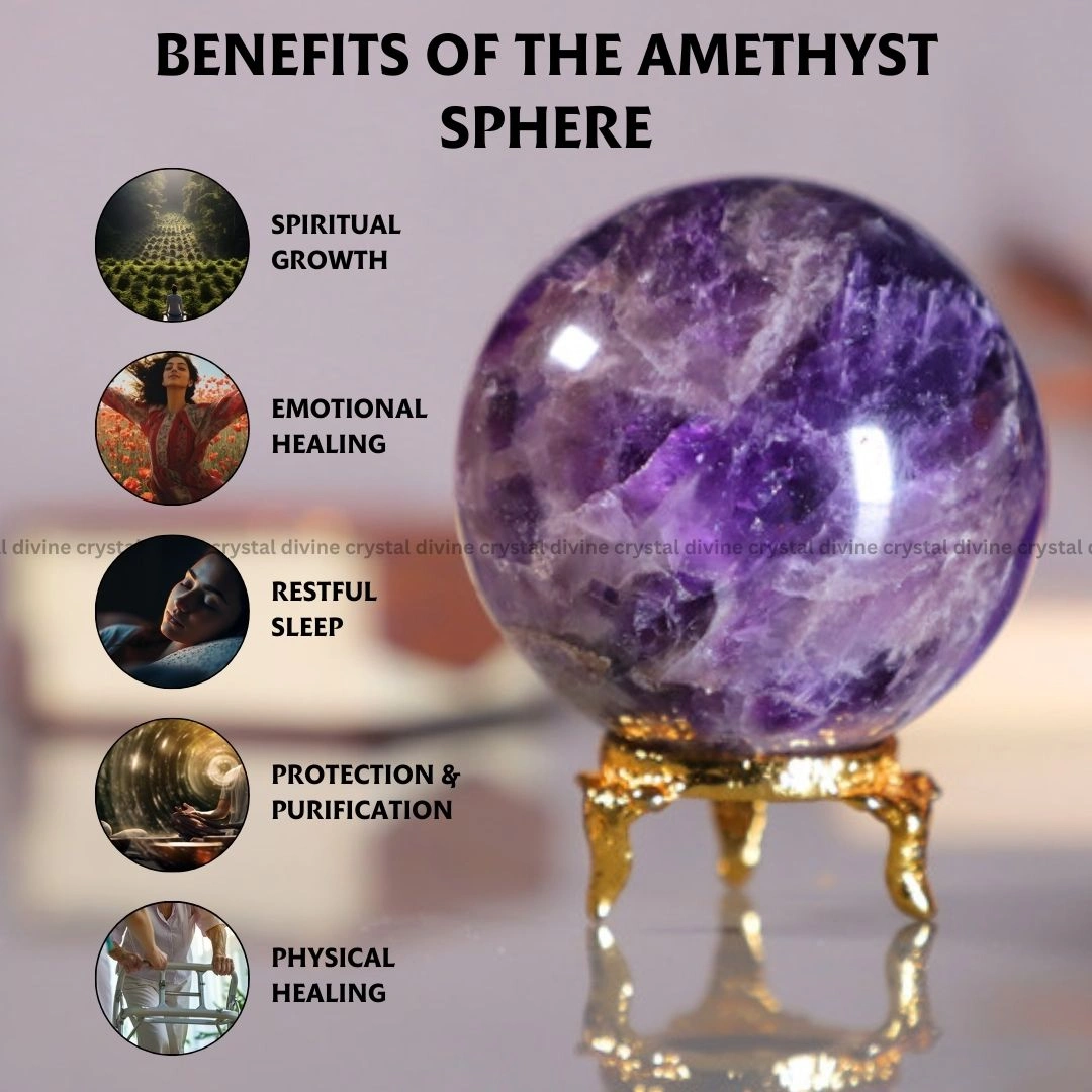 Amethyst Crystal Sphere