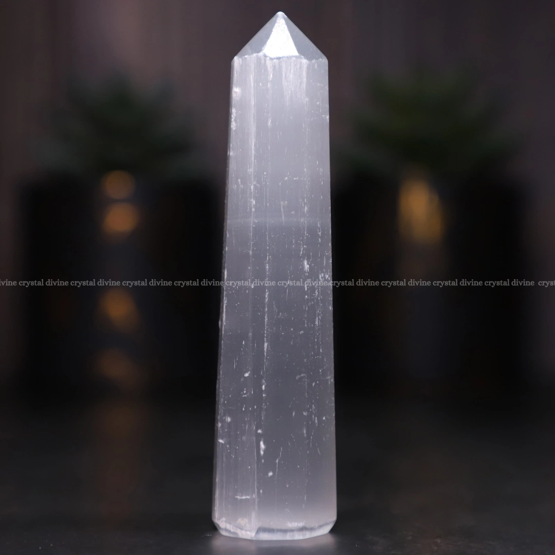 Selenite Crystal Tower - 70 - 100 grams  (Cleansing & Purification)