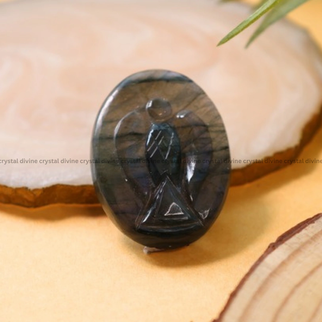 Labradorite Angel Coin (Mindfulness & Meditation)