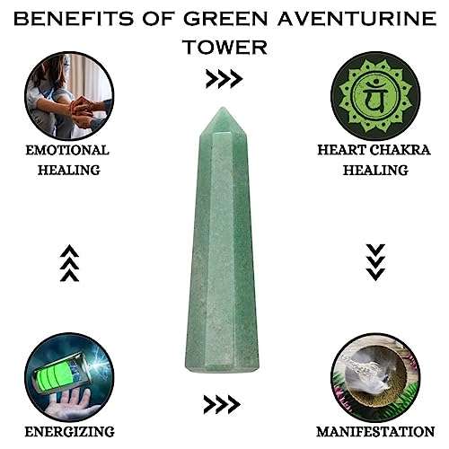 Green Jade Crystal Tower