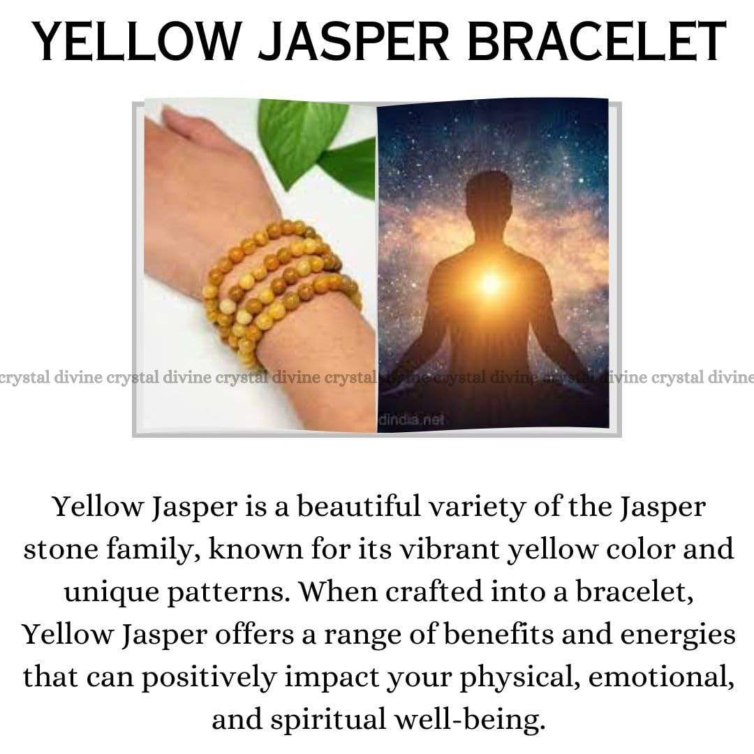 Yellow Jasper Crystal Bracelet
