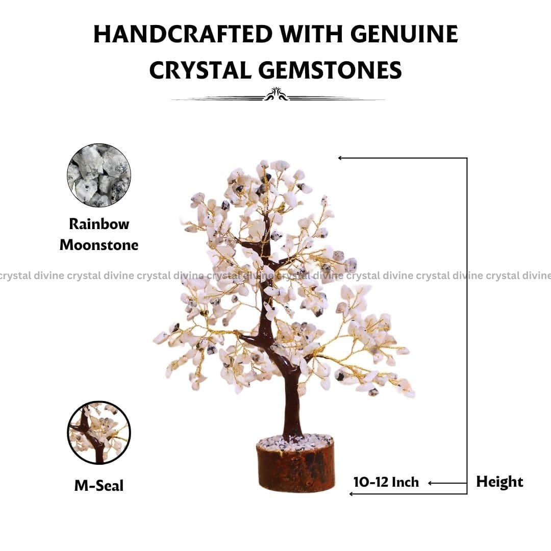 Rainbow Moonstone Crystal Tree 300 Beads (Enhanced Creativity)