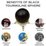 Black Tourmaline Crystal Sphere (Protection)