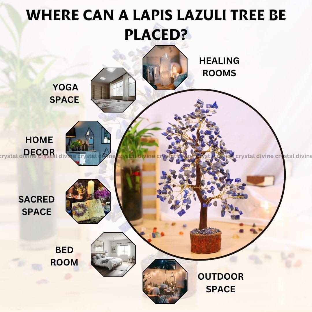 Lapis Lazuli Crystal Tree 300 Beads (Spiritual Growth)