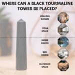 Black Tourmoline Crystal Tower - 70 - 100 grams (Protection)