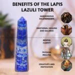 Lapis Lazuli Crystal Tower - 70 - 100 grams (Creativity & Inspiration)