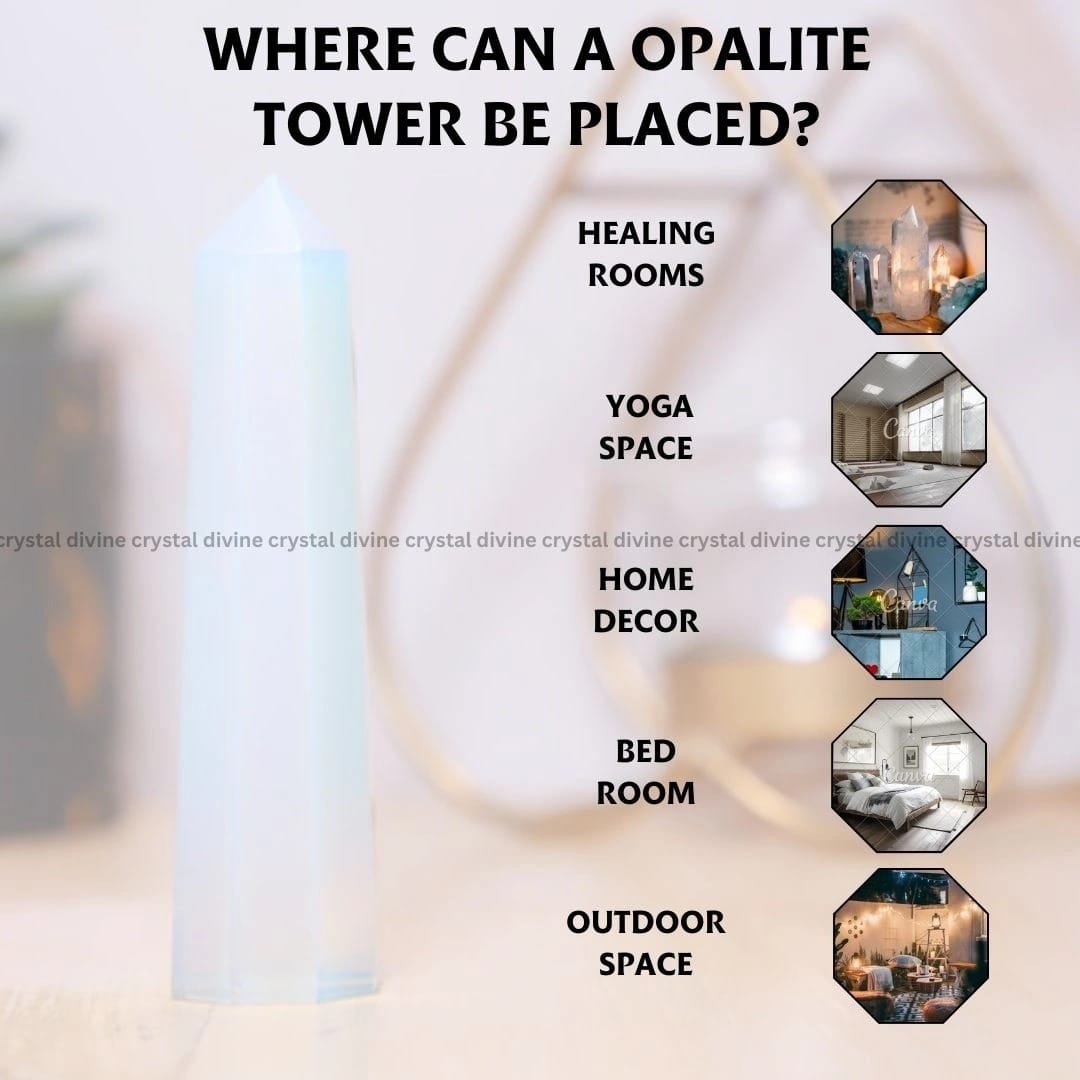 Opalite Crystal Tower (Luck & Prosperity)