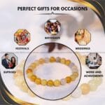 Yellow Jasper Crystal Bracelet - 8MM (Energy Boost)
