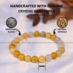 Yellow Jasper Crystal Bracelet - 8MM (Energy Boost)