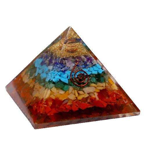 Seven Chakra Crystal Pyramid (Chakra Balancing & Energy Cleansing)