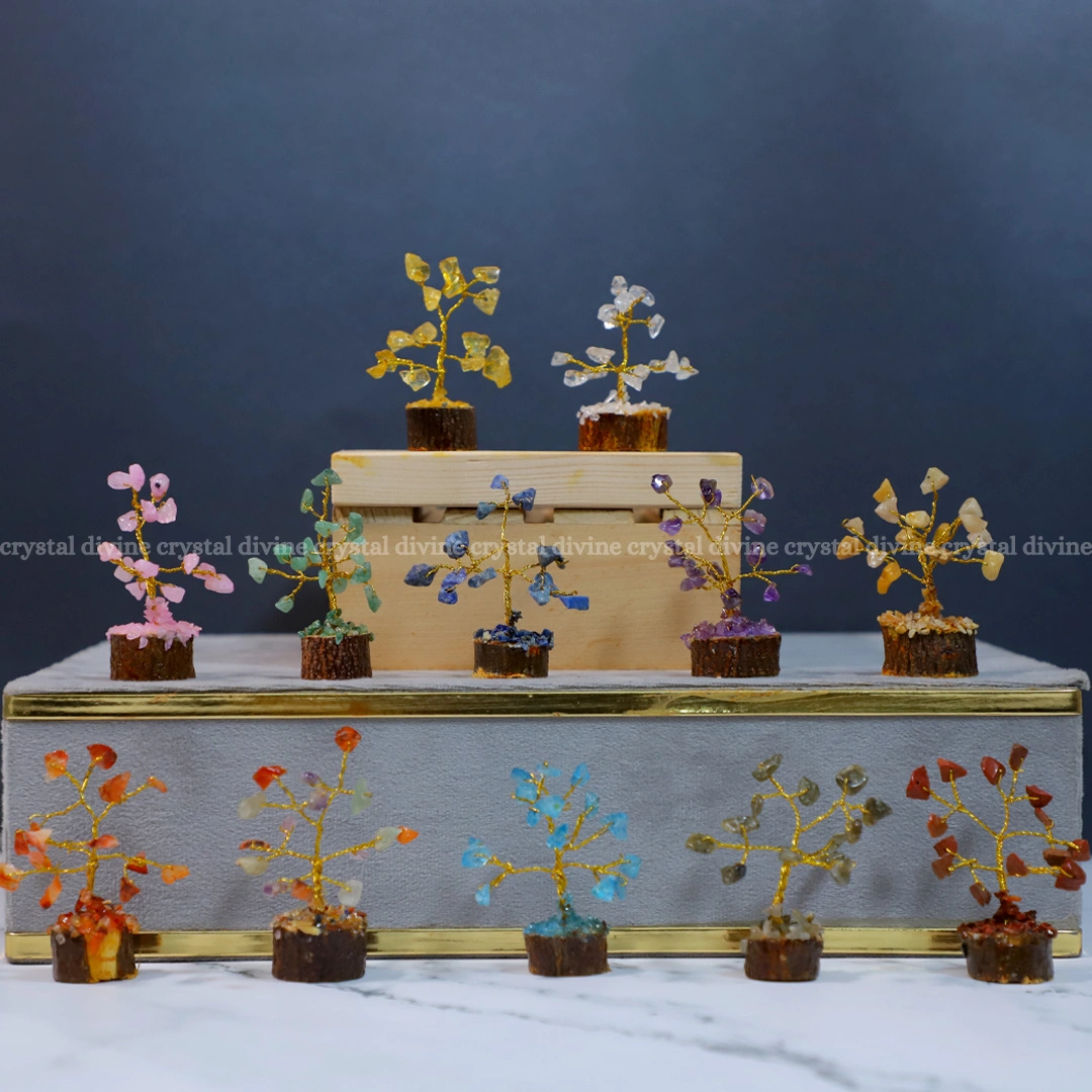Seven Chakra Crystal Mini Tree Box (Symbolic Representation)