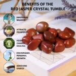 Red Jasper Tumble Stone Pack Of 5 (Grounding & Stability)