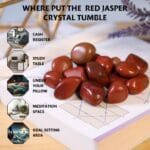 Red Jasper Tumble Stone Pack Of 5 (Grounding & Stability)