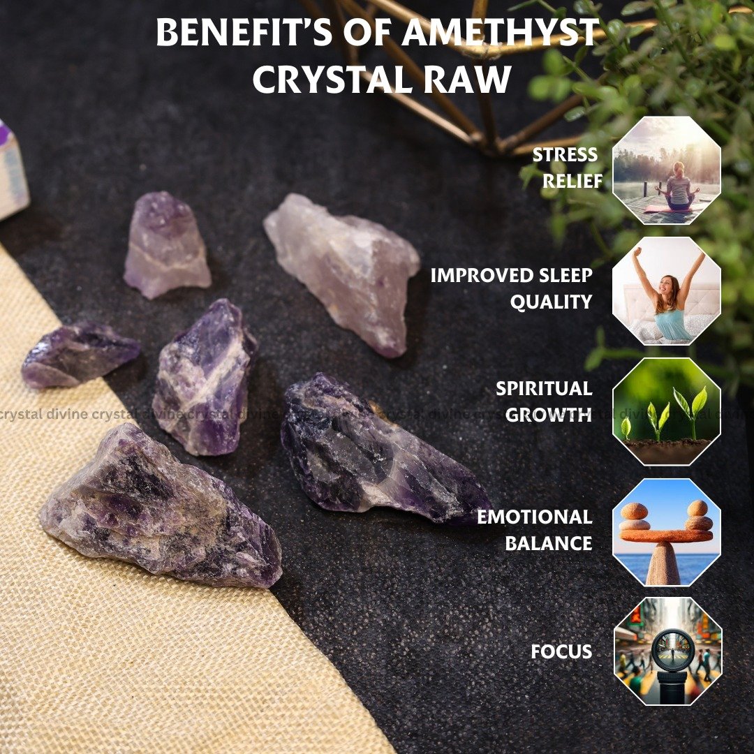 Amethyst Crystal Raw 2pcs (Healing)