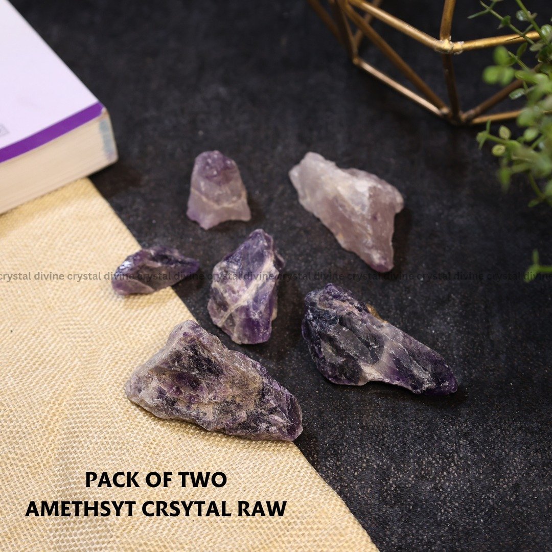 Amethyst Crystal Raw 2pcs (Healing)