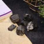 Black Tourmaline Raw Crystal 2pcs (Protection)