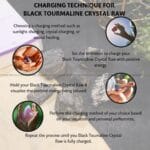 Black Tourmaline Raw Crystal 2pcs (Protection)