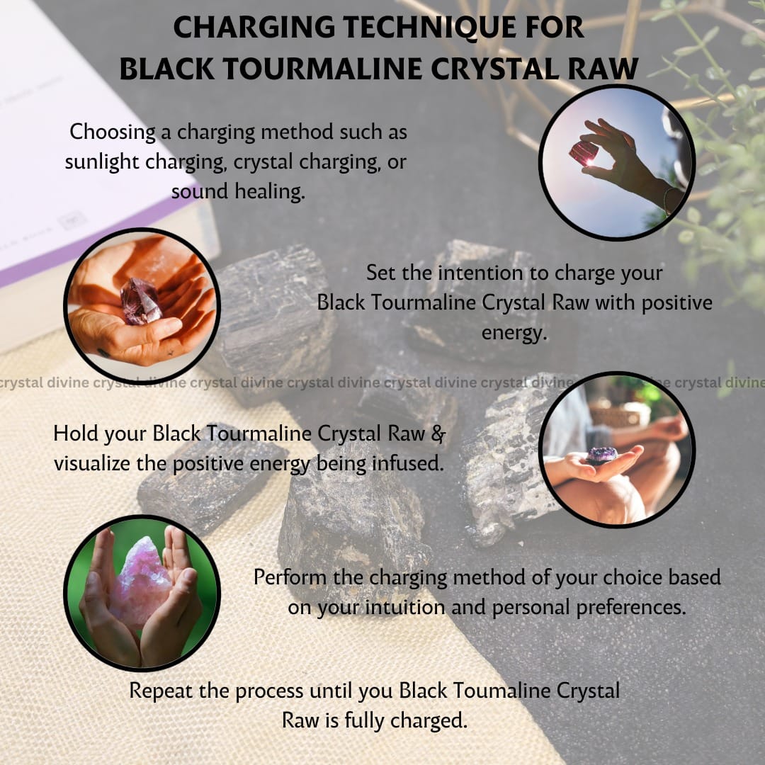 Black Tourmaline Raw Crystal 2pcs (Protection)