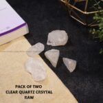 Clear Quartz Raw Crystal 2pcs (Peace)