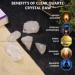 Clear Quartz Raw Crystal 2pcs (Peace)