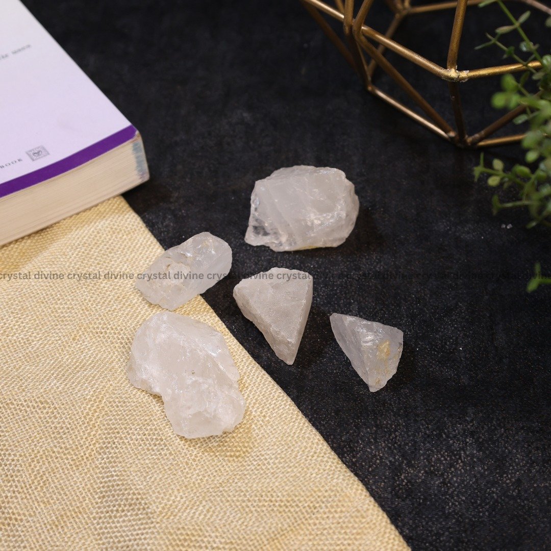 Clear Quartz Raw Crystal 2pcs (Peace)
