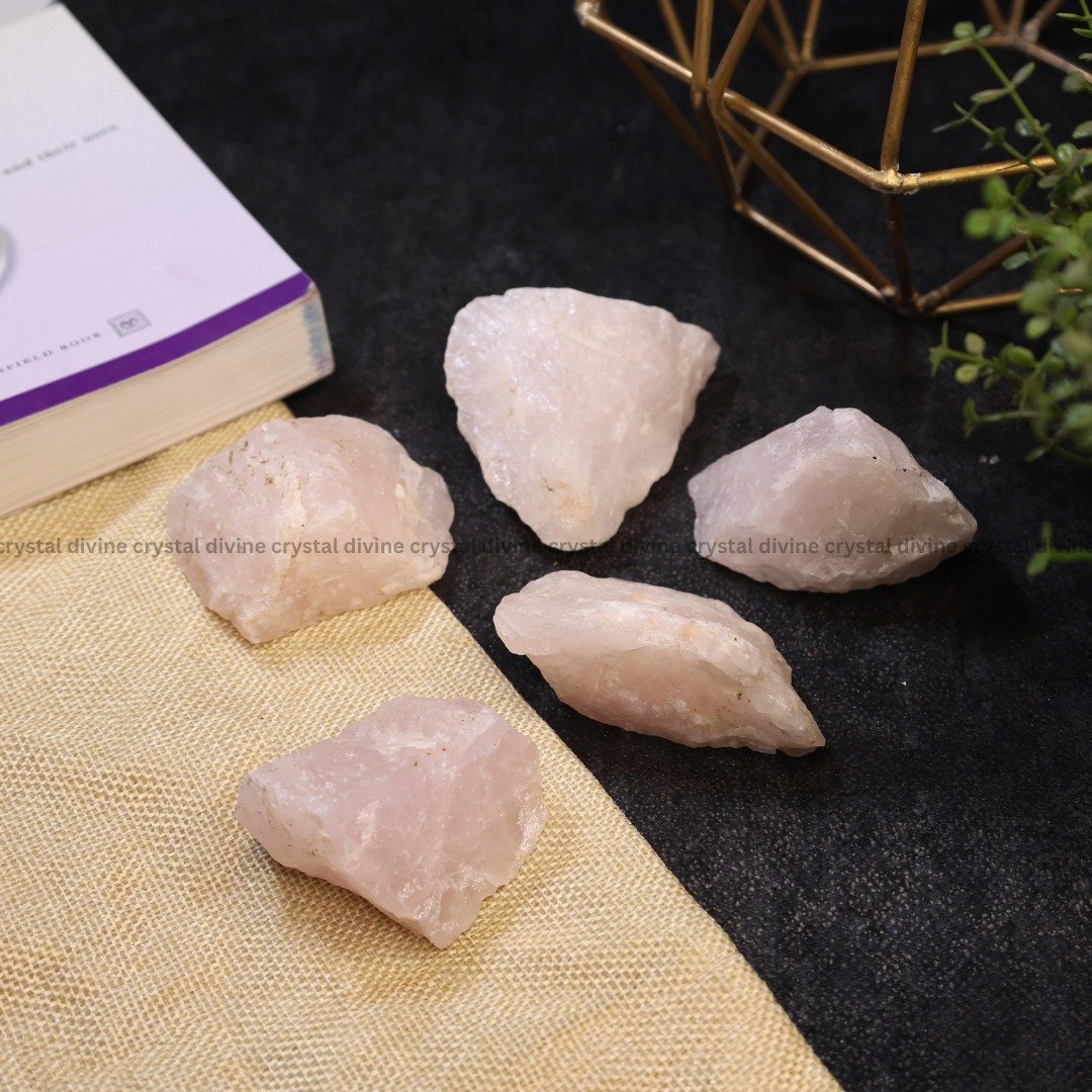 Rose Quartz Raw Crystal 2pcs (Love)
