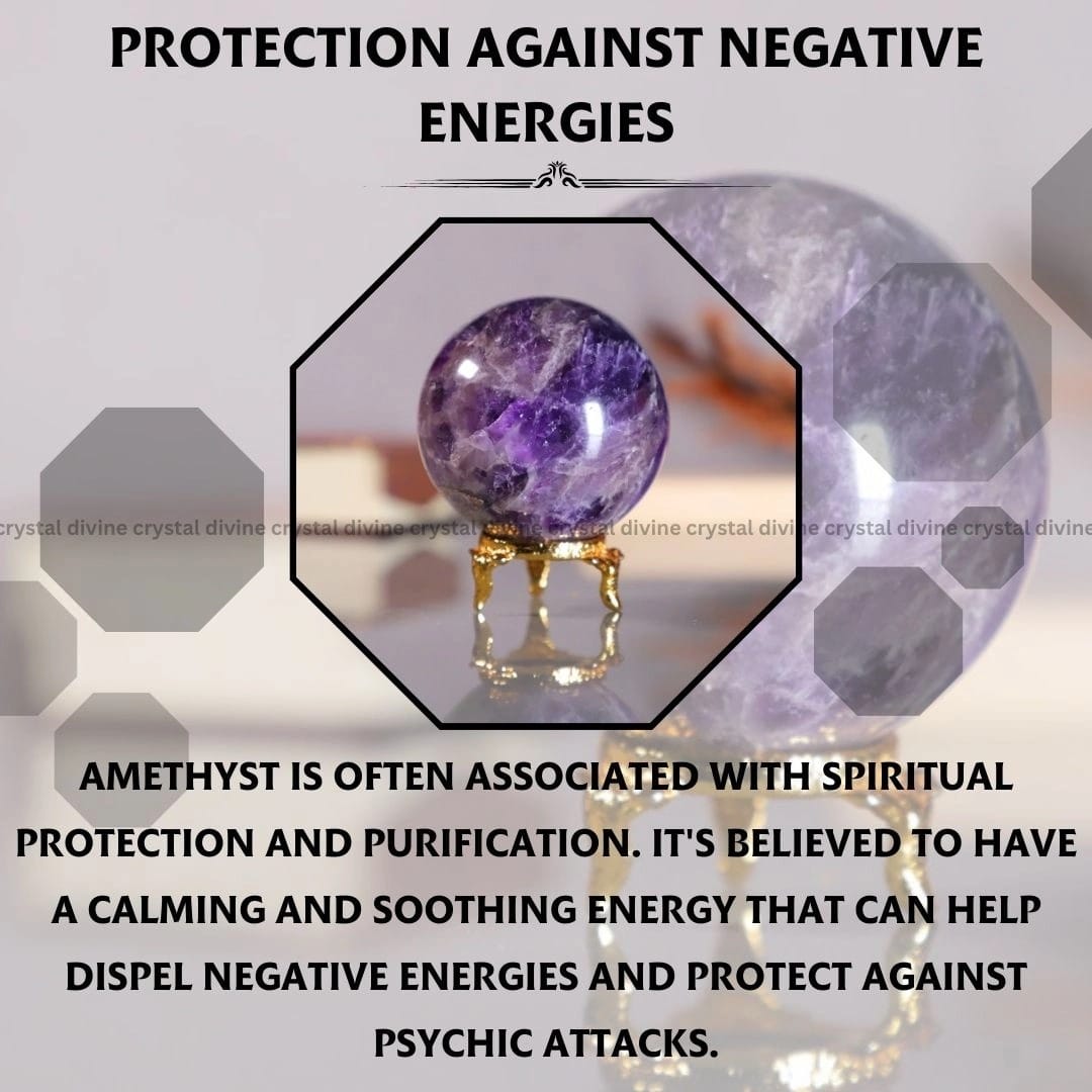 Amethyst Crystal Sphere (Clarity & Mental Focus)