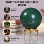Green Jade Crystal Sphere (Luck & Fortune)