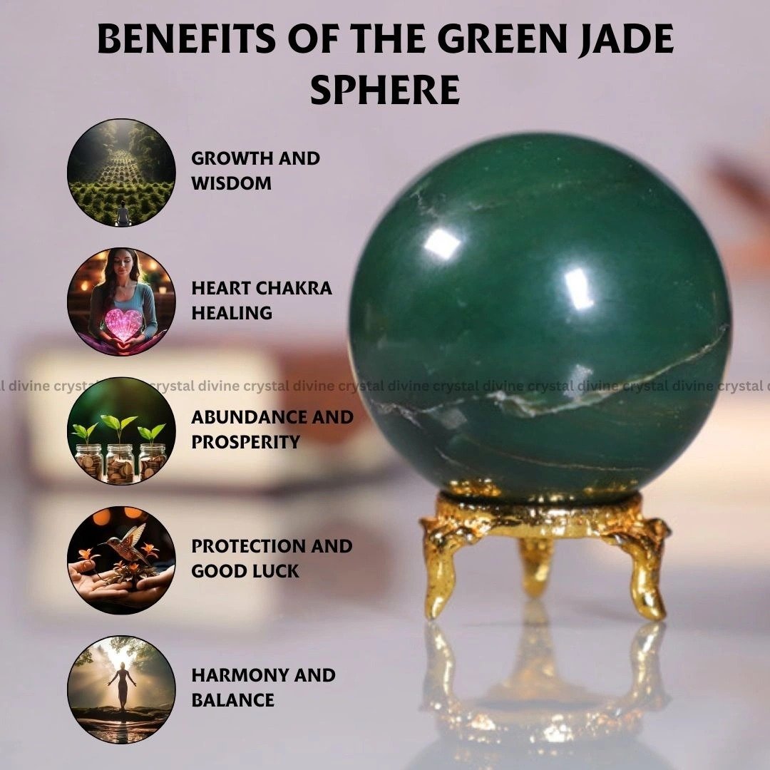 Green Jade Crystal Sphere
