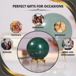 Green Jade Crystal Sphere (Luck & Fortune)