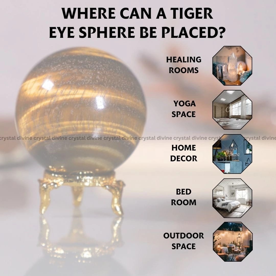 Tiger Eye Crystal Sphere (Confidence)