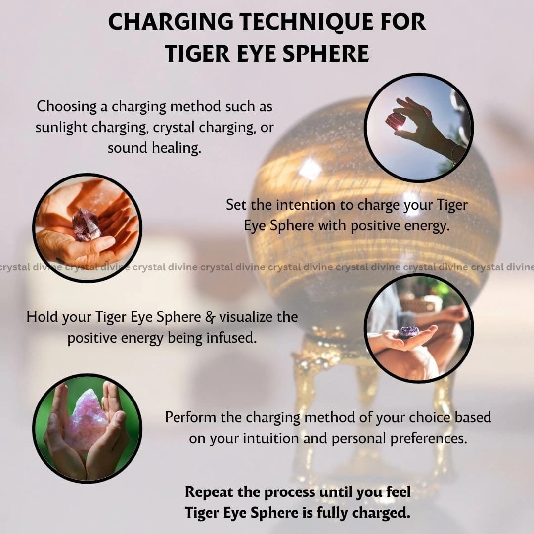 Tiger Eye Crystal Sphere (Confidence)