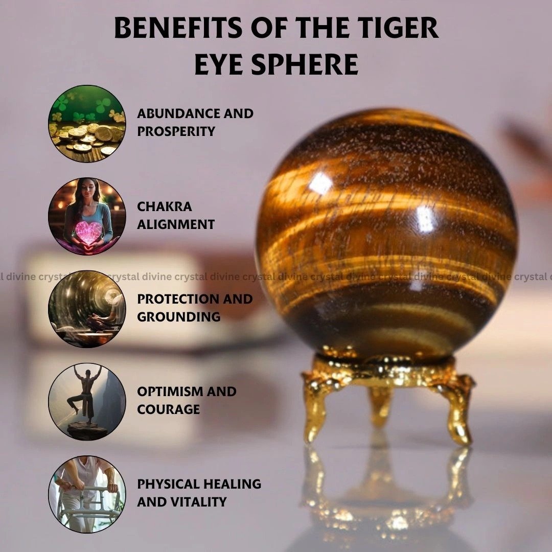 Tiger Eye Crystal Sphere
