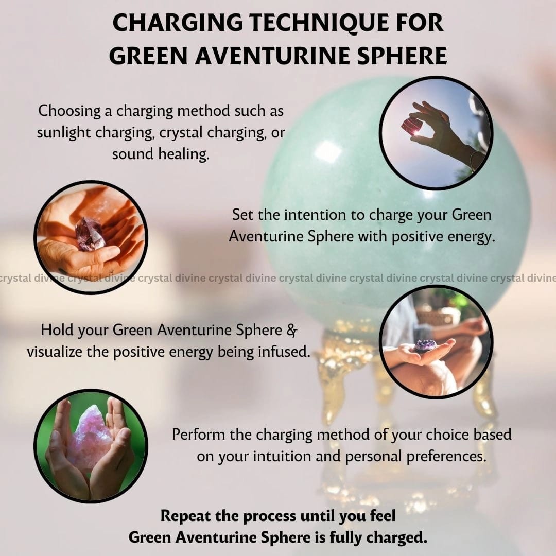 Green Aventurine Crystal Sphere (Spiritual Growth)